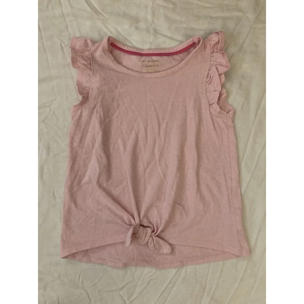 Size M (5-6) Cynthia Rowley girls clothes - 1 piece T shirt | solid pink theme